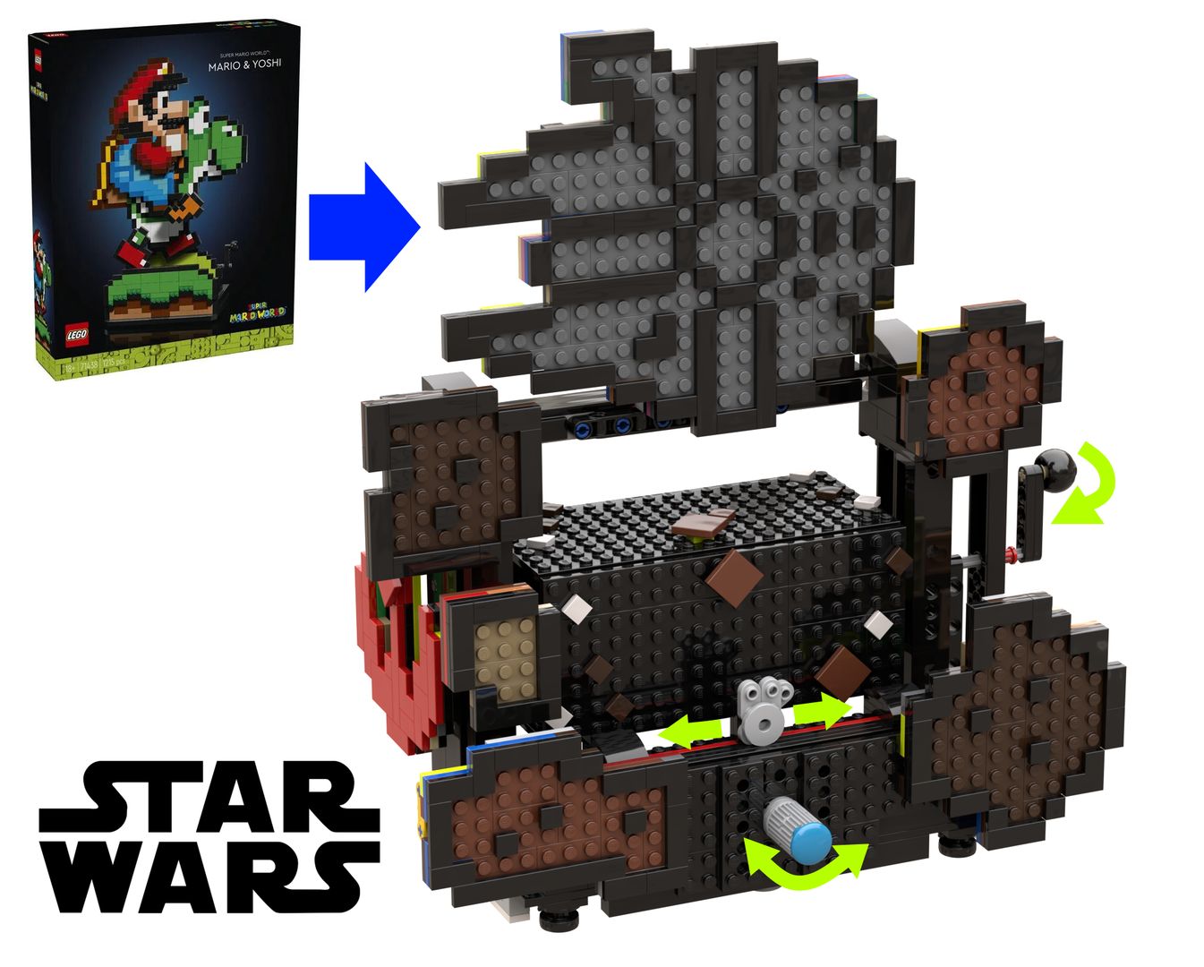 Millennium-Falcon: 8-Bit Interactive Asteroid Field alternate build
