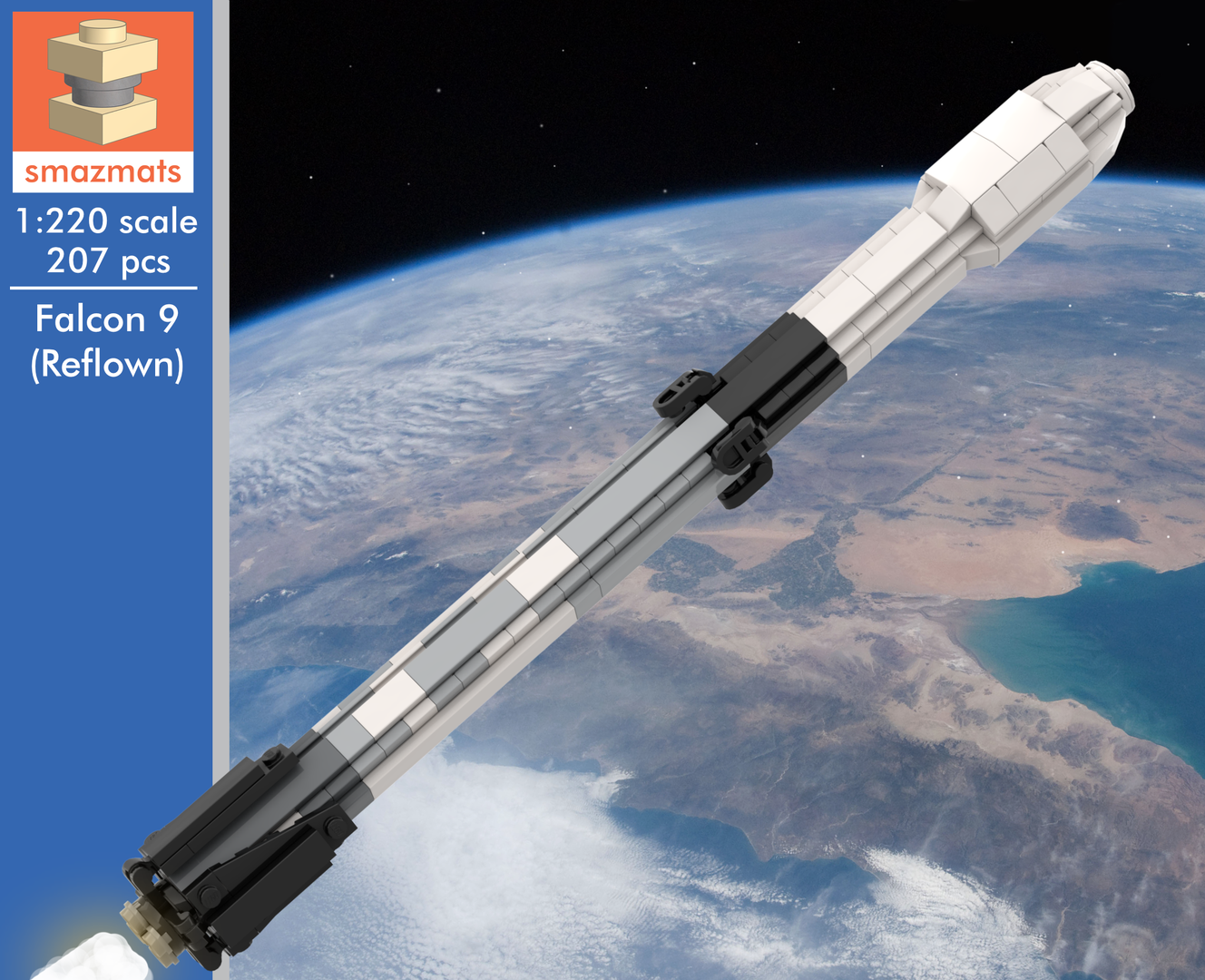 Reflown Falcon 9 [1:220 scale]