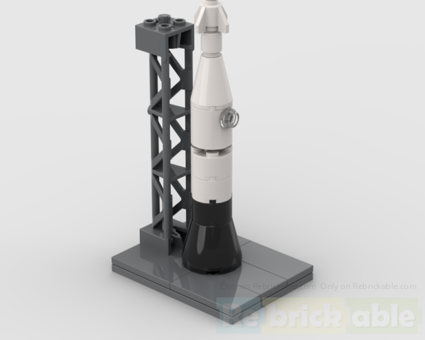 Rocket Ship with Launch Pad