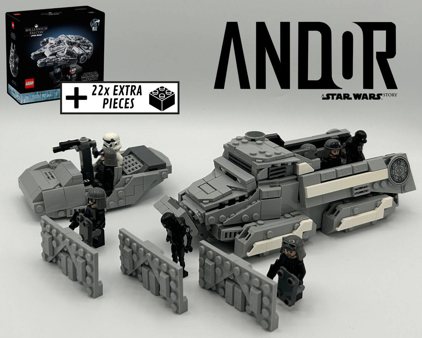 Ghorman Riot Tank &amp; Armored Speeder (75375 Modification)