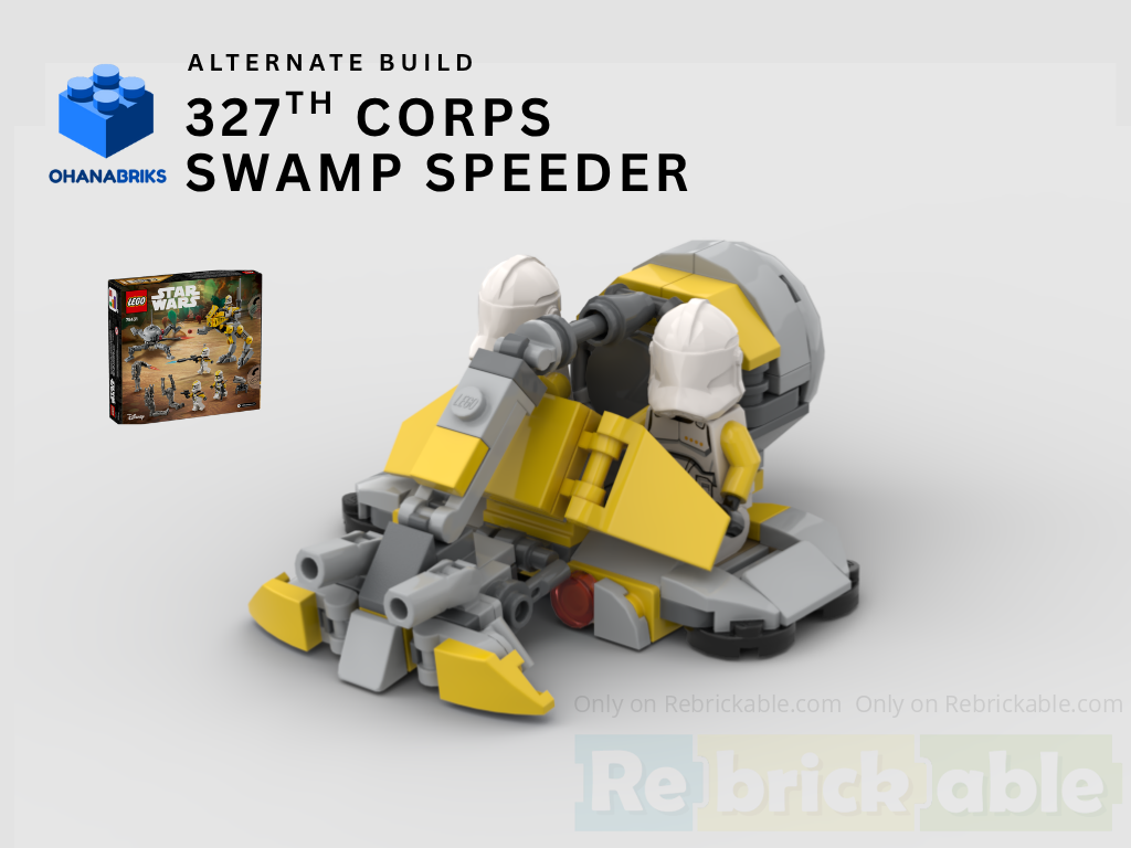 327th Star Corps Swamp Speeder - 75431 Alternate Build