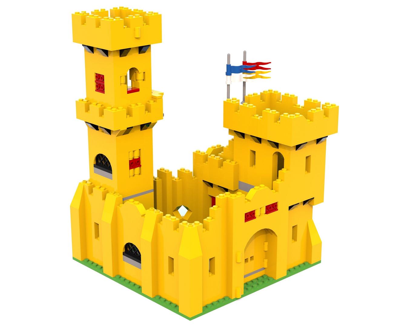 375-2 Classic Yellow Castle MOC #5