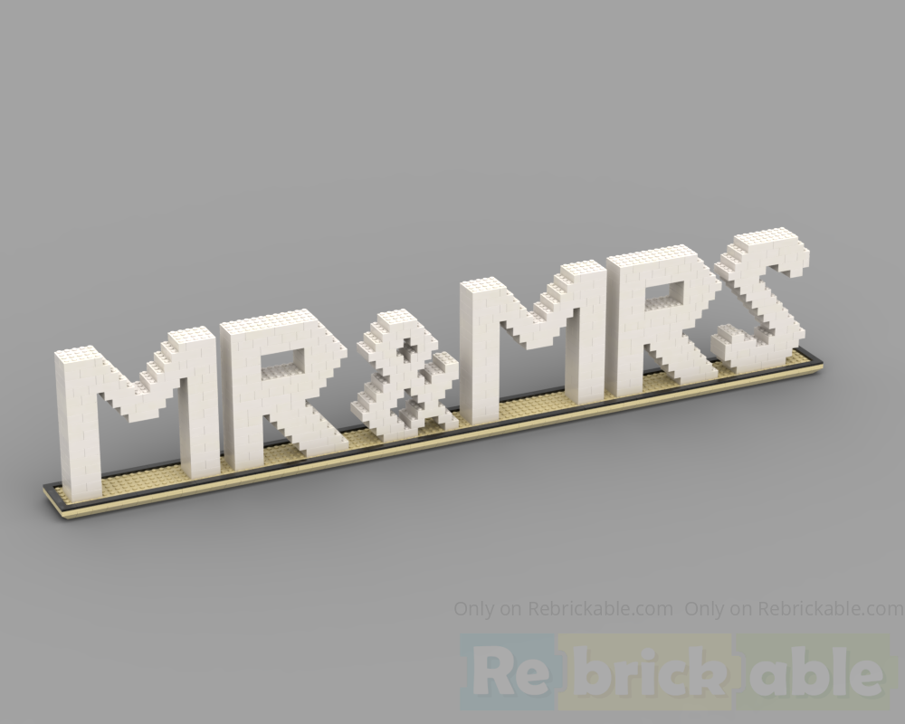 Mr. &amp; Mrs. Wedding Table Decoration