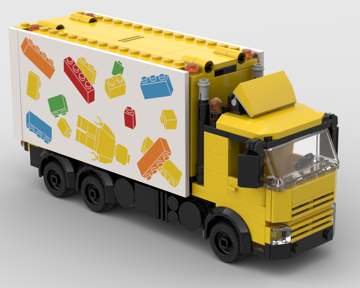 Yellow Delivery Truck