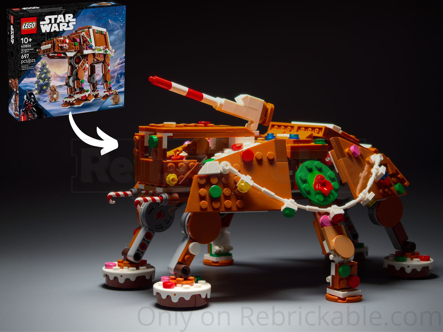 Gingerbread AT-TE (40806 Alternate Build)