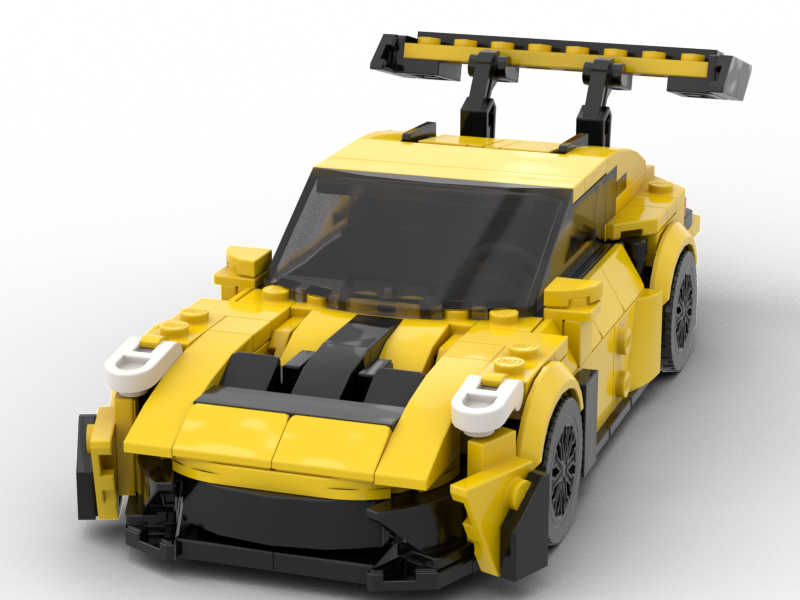 Yellow Porsche 911 GT3 rs