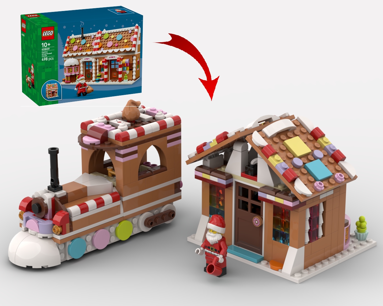 40809 Gingerbread Train alternate build