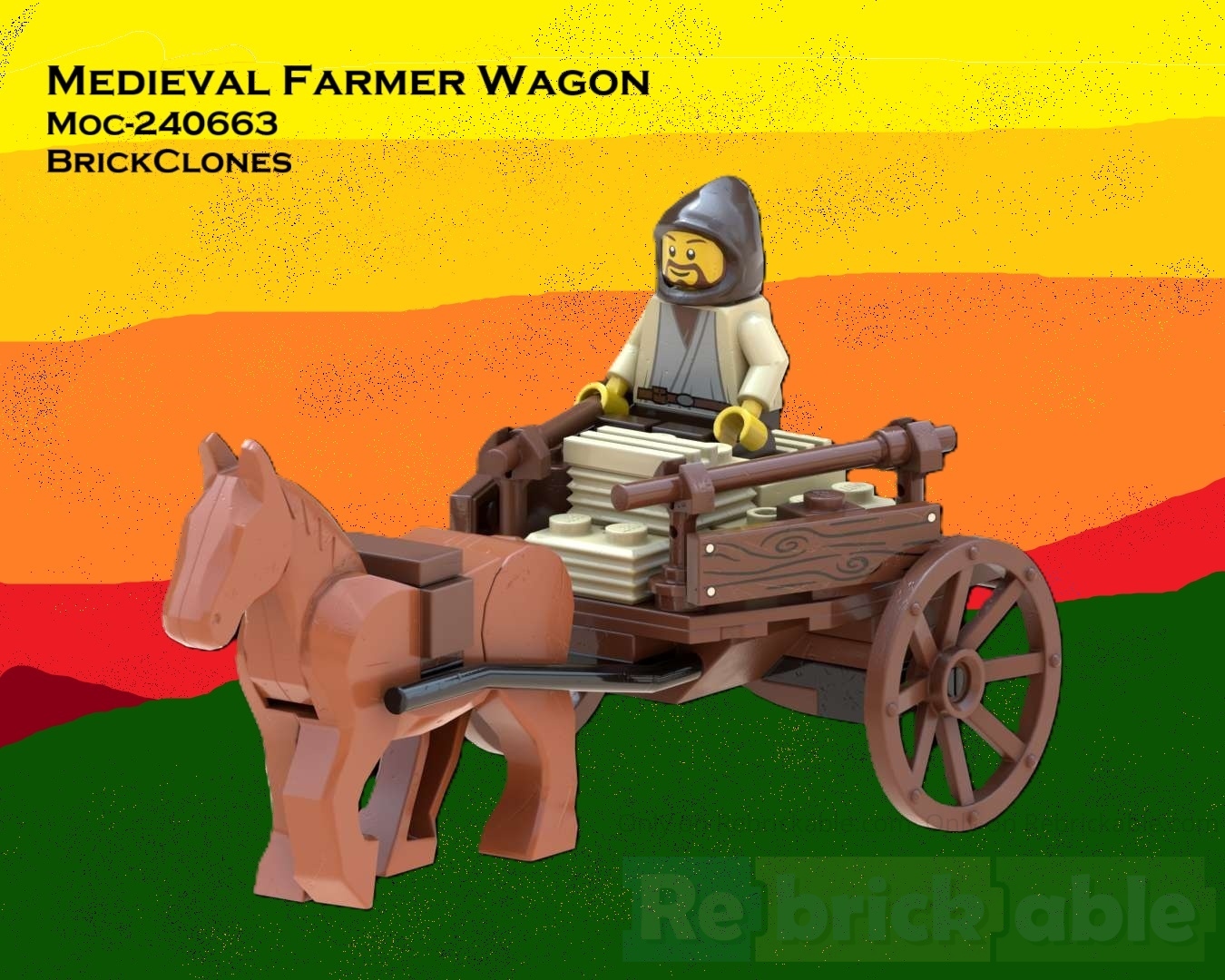 Medieval Farmer Wagon
