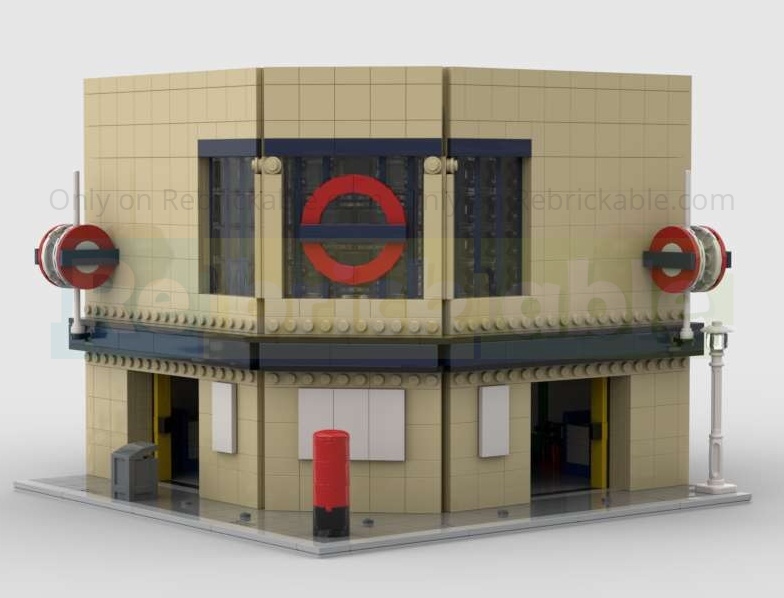 London Underground Station (Charles Holden style)