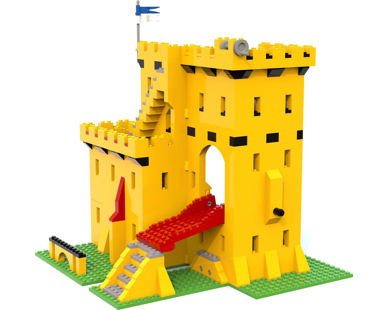 375-2 Classic Yellow Castle MOC #8