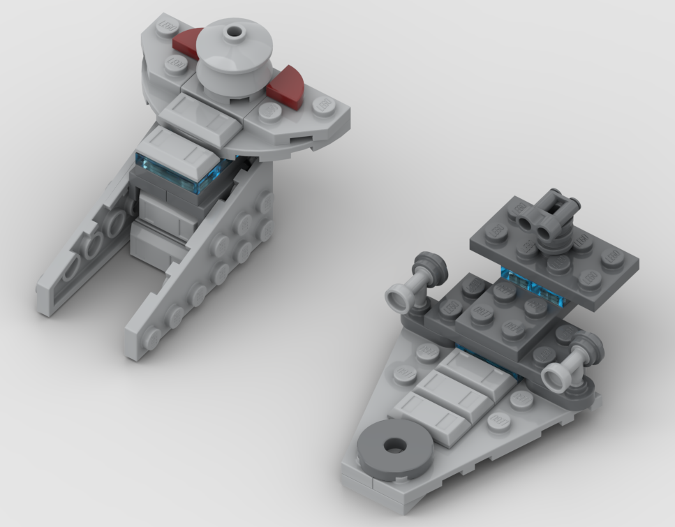 30708 SW Republic Glider and Star-Destroyer Duo (Alternate Build)