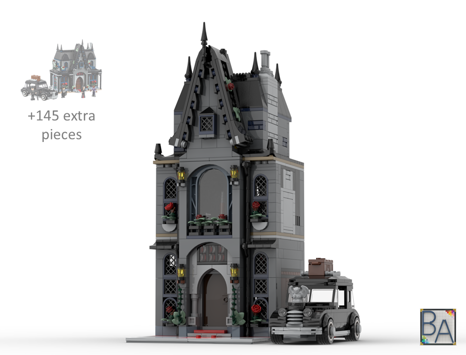 Morticia's Townhouse - Modification of Set 76786