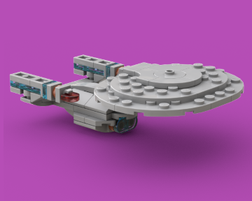 Enterprise-D (scale 1:5363)