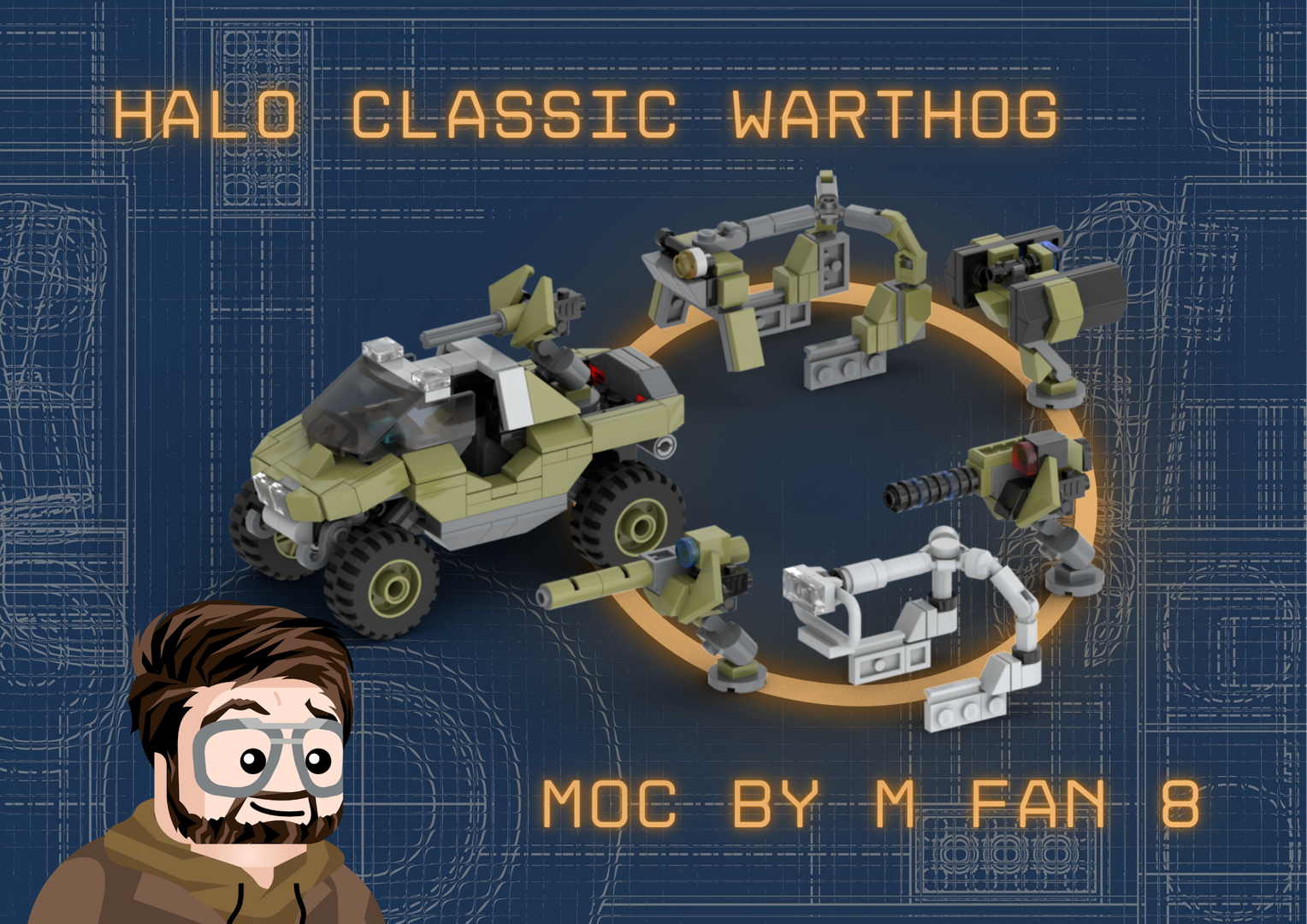 Warthog SpeedChampions - Halo game- All variants (Gauss, Rocket, Transport...)