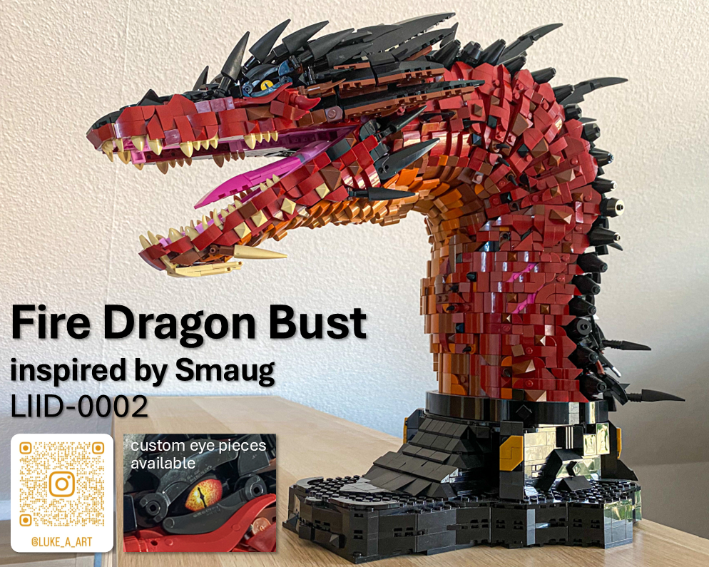 Fire Dragon Bust - inspired by Smaug