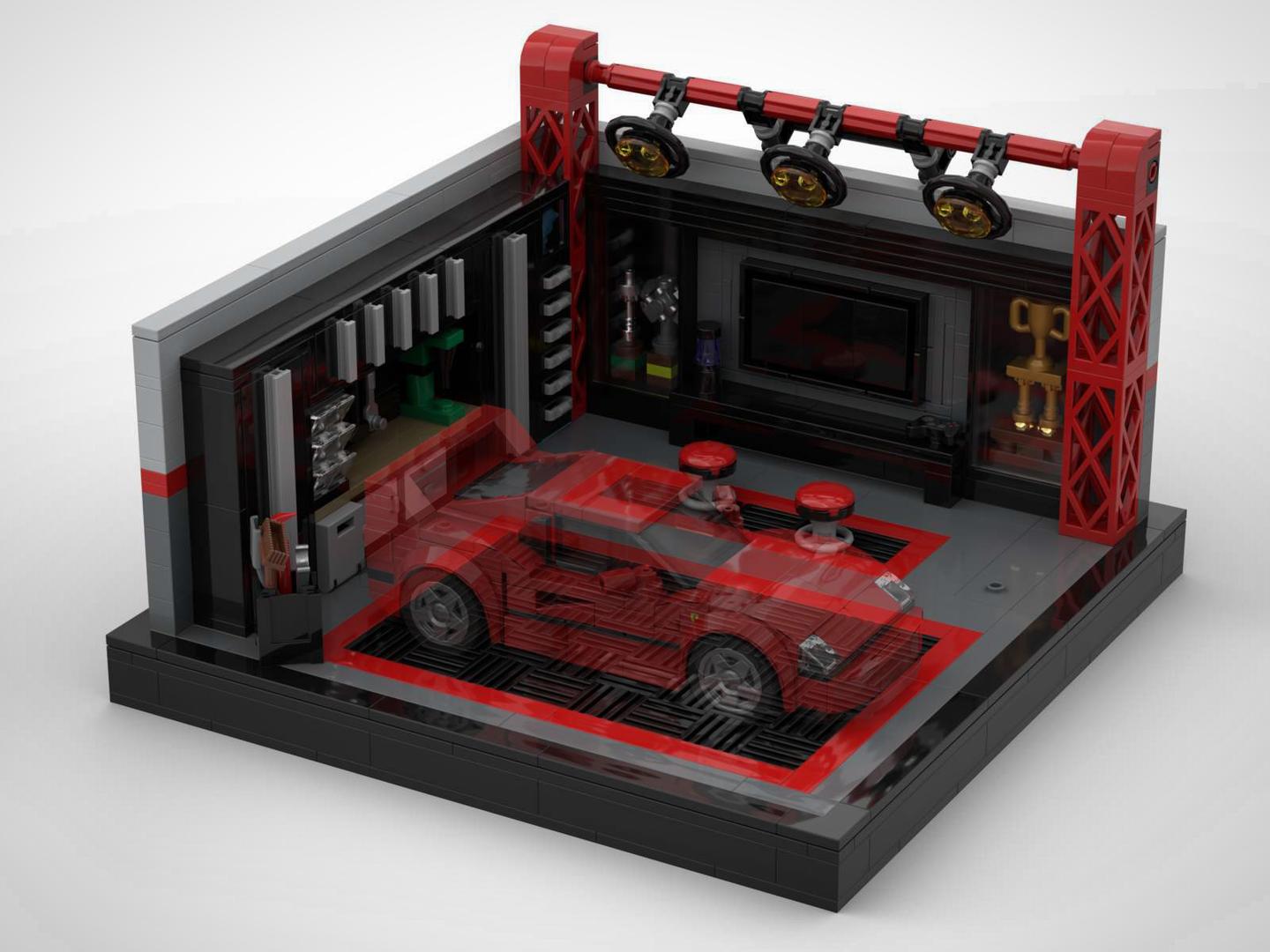 The Ultimate Lego Car Garage Display Diorama