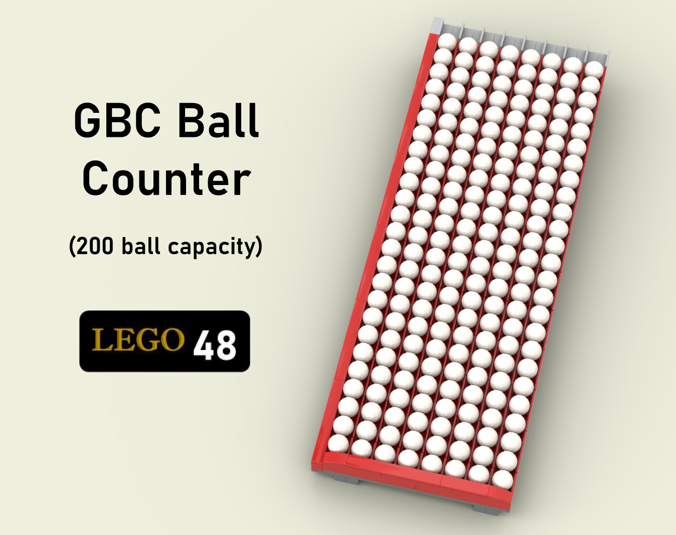 Lego Bit Counter GBC 200-Ball Counter (MOC-241699) - LEGO MOC | MOC Tracker