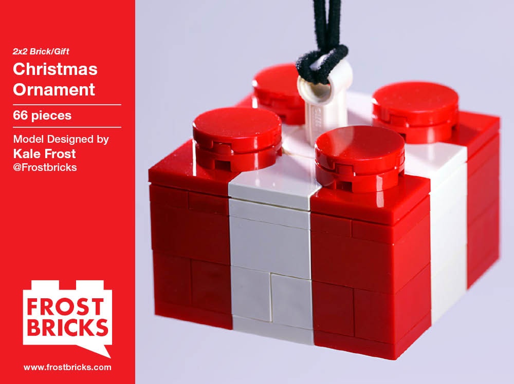 Christmas Tree Decoration - Brick Present