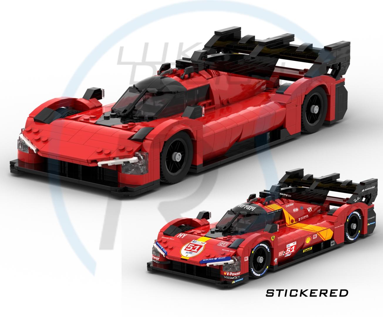 Ferrar* Hypercar 499P no.51 1:15 Scale (2023 LeMans winner)