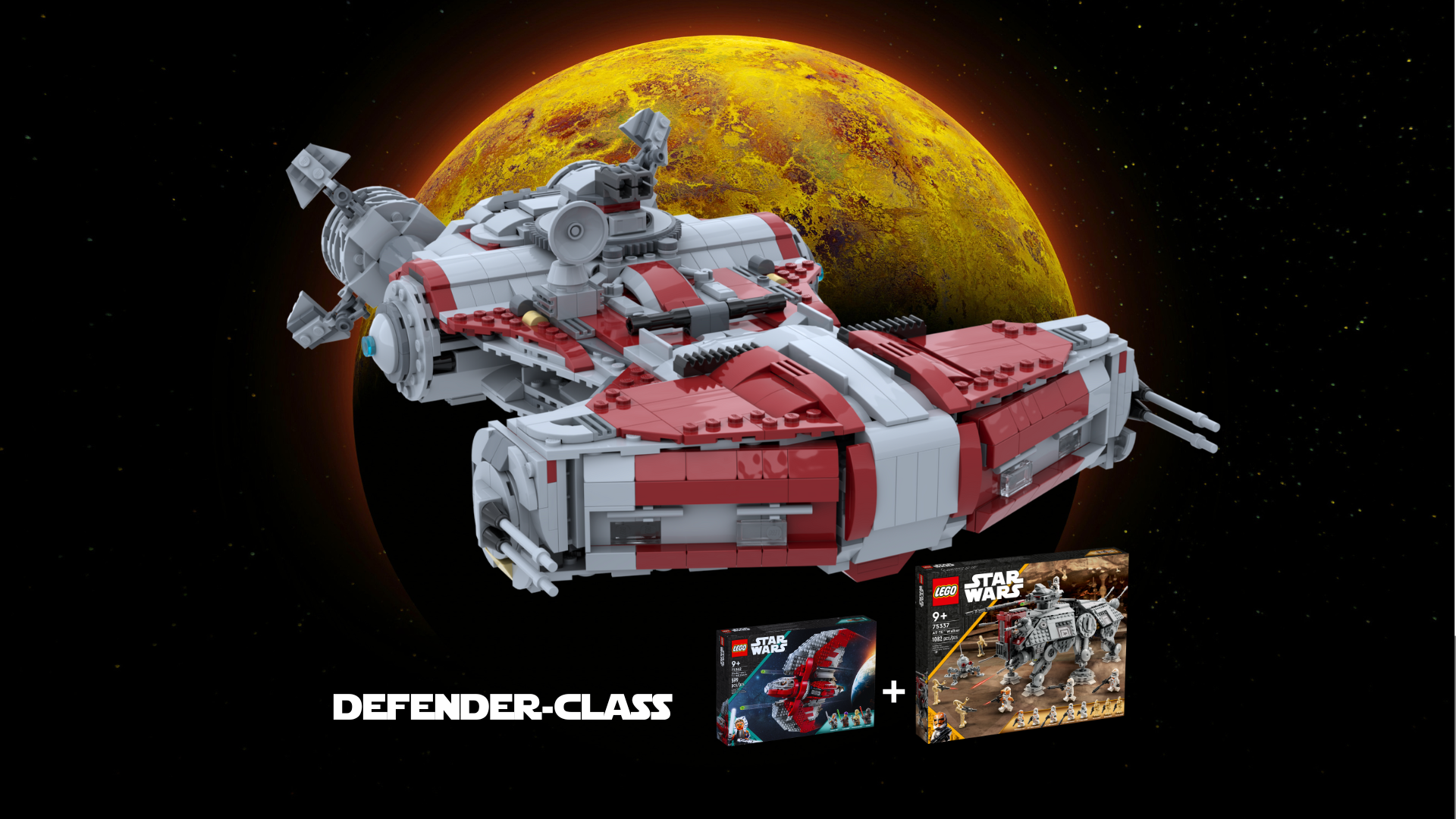 Defender-Class Light Corvette - 75362 + 75337 alternative