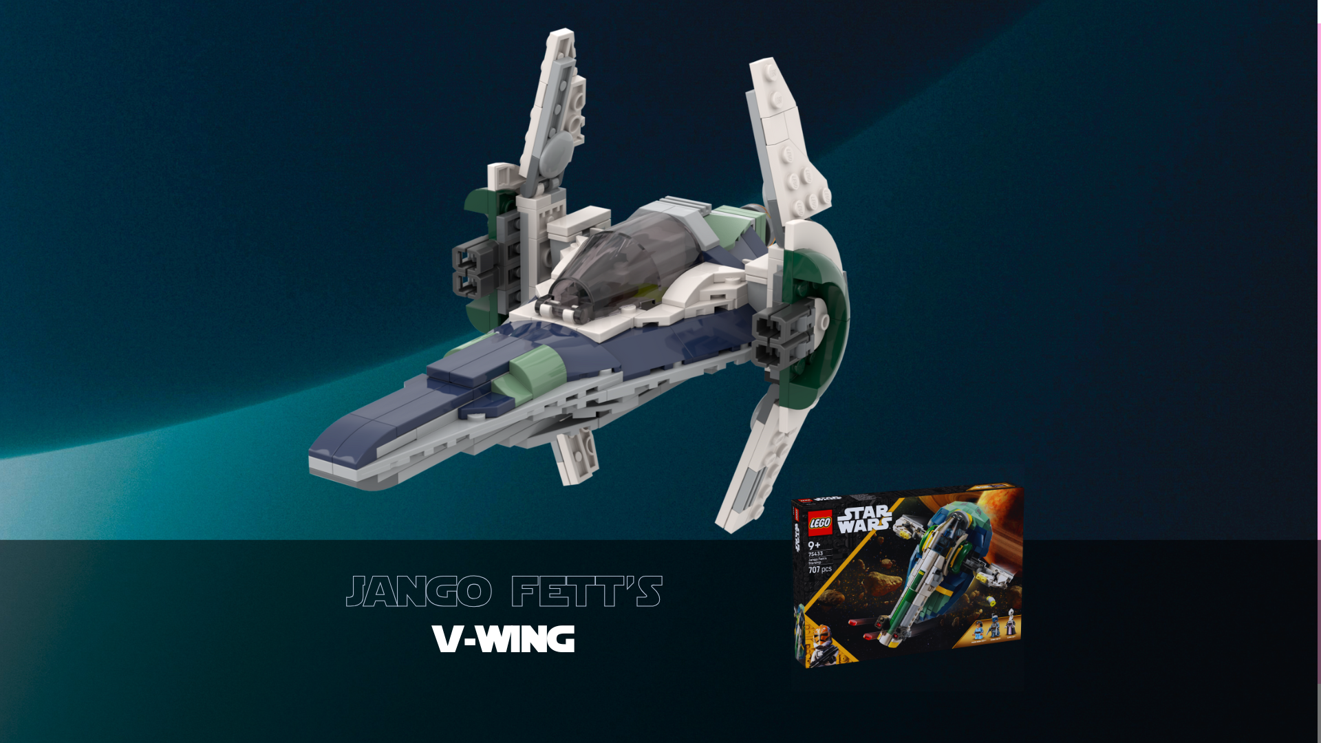 Jango's V-Wing - 75433 alternative alternate build