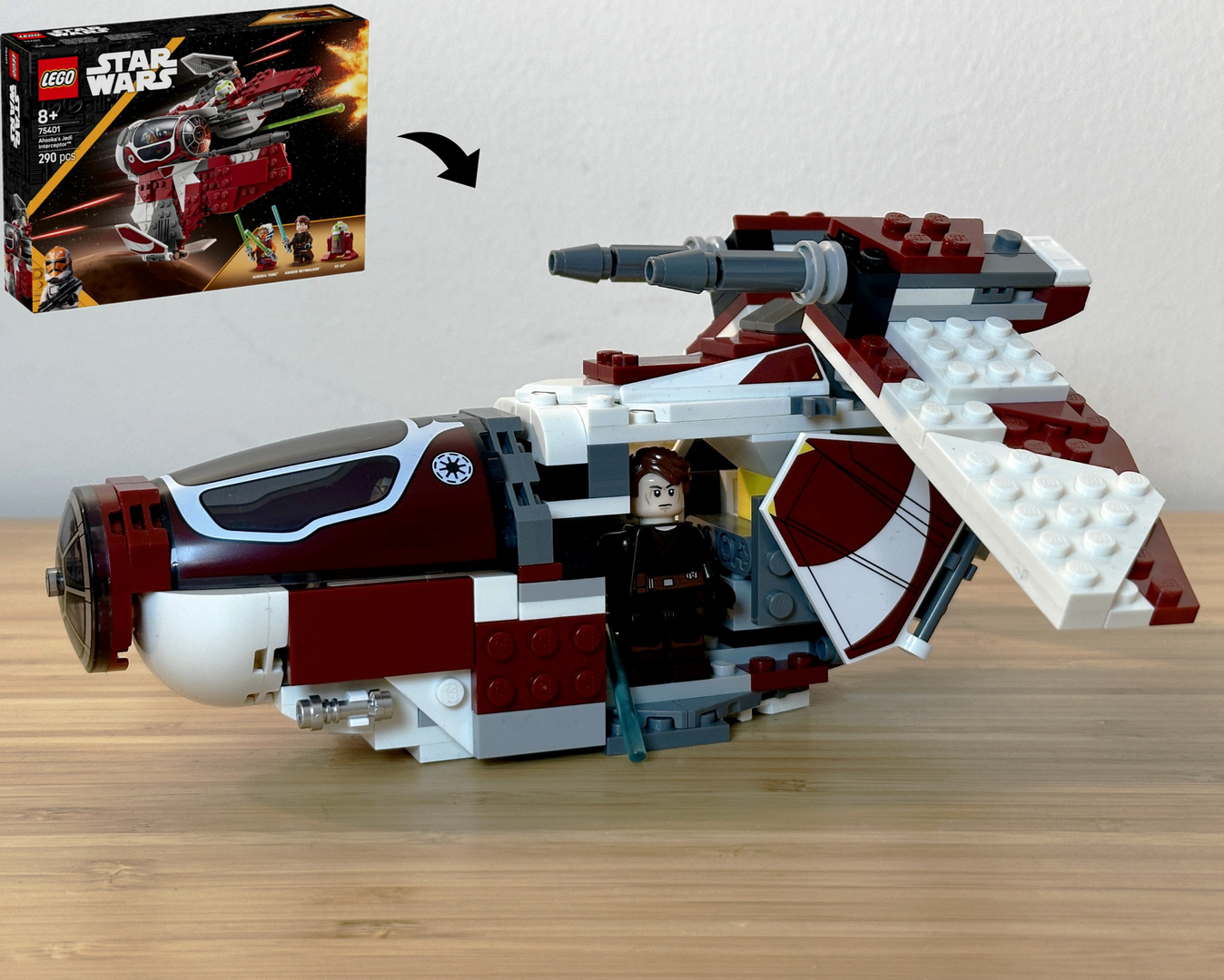 Eta-2 Gunship - Alternate Build of 75401 Ahsoka's Interceptor