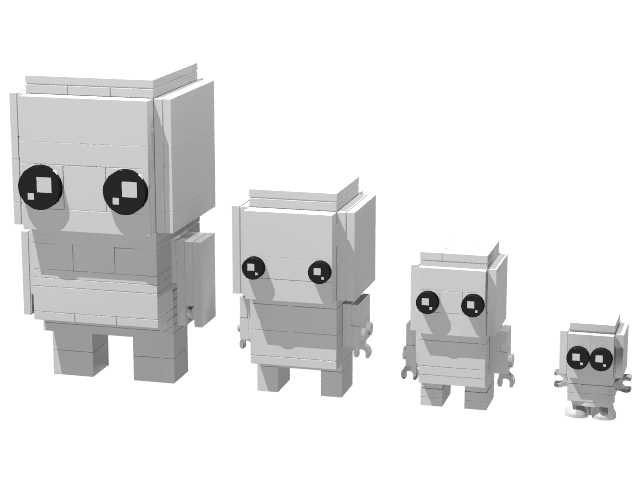 4 Different Brickheadz Templates