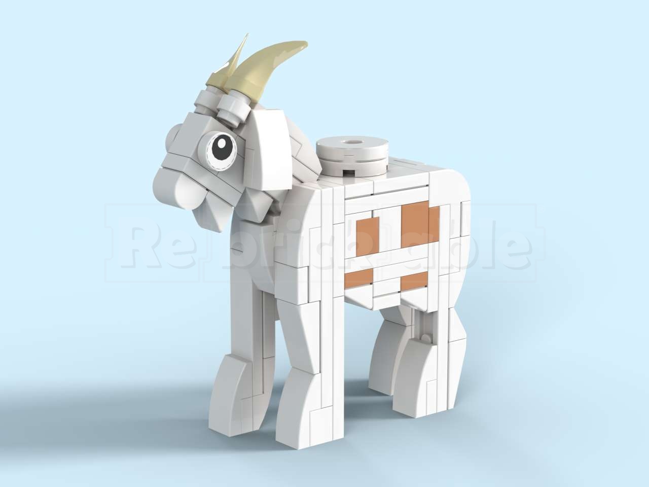 Upscaled Goat in 3:1