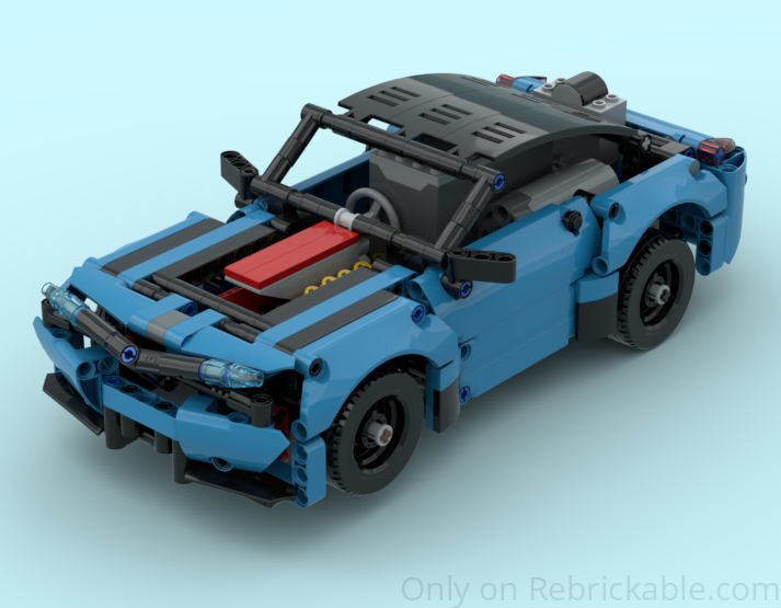 42098 Blue Car RC-Upgraded