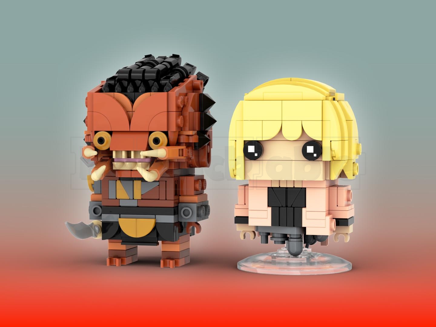 Dek &amp; Thia Brickheadz LEGO MOC - Predator: Badlands