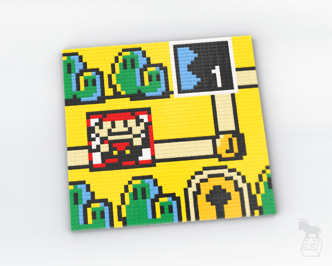 Super Mario Bros 3 Brick Art Mosaic