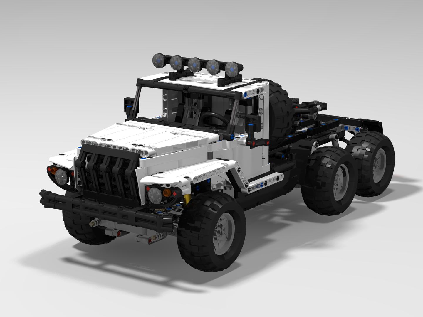 6x6 White Truck - RC