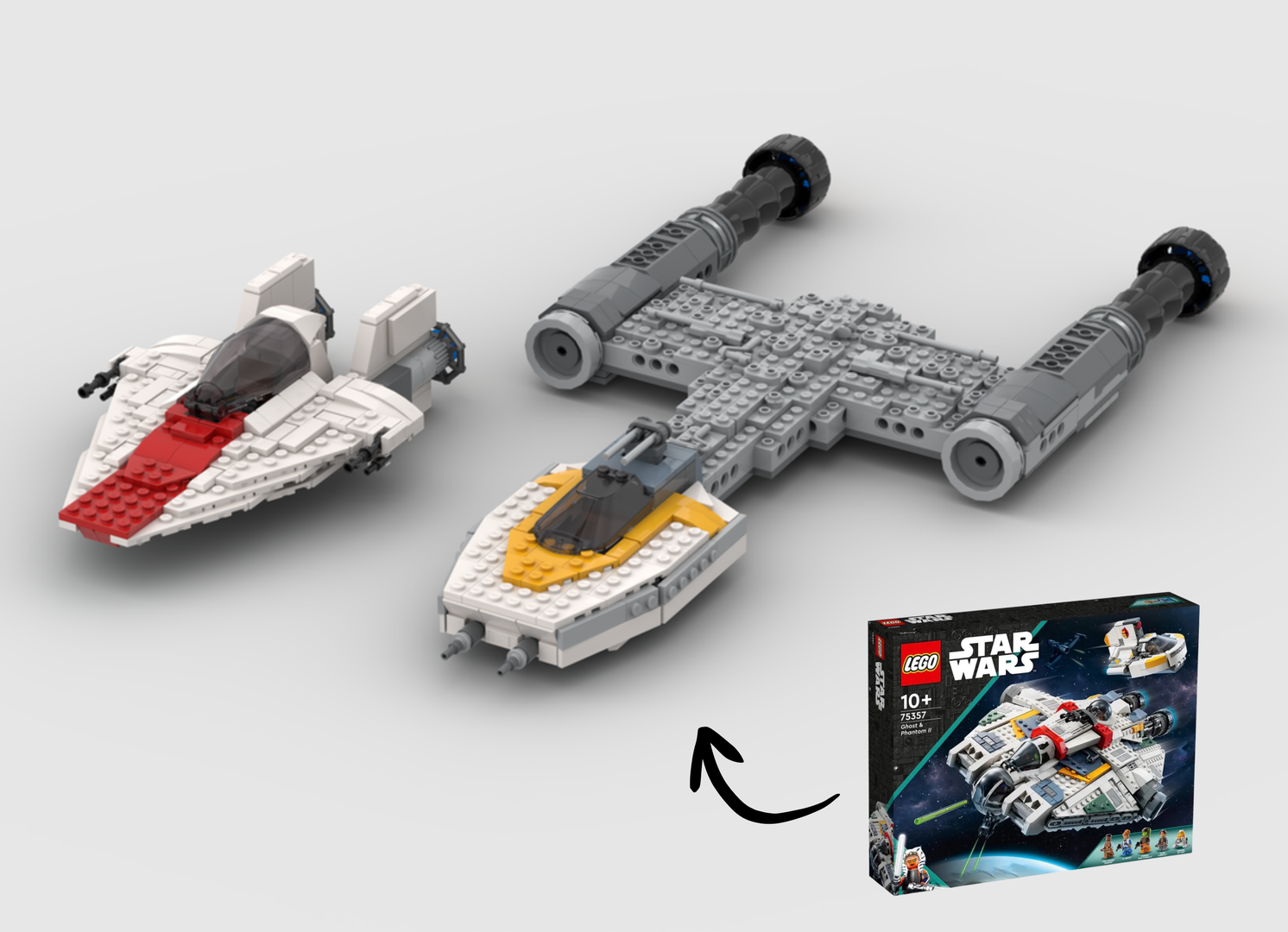 Alternate Build: Y wing &amp; A-wing Using Set 75357