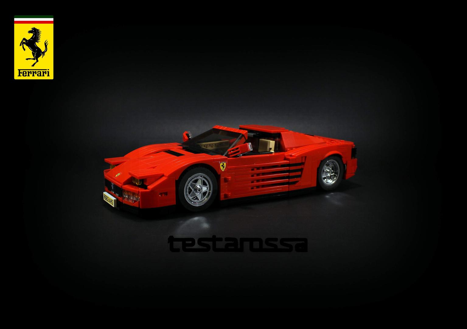 Ferrari Testarossa, coupe, roadster, 2 in 1 instructions