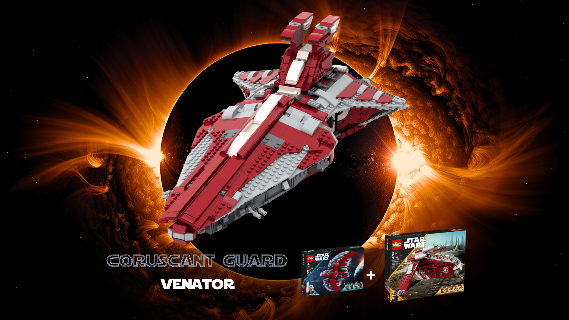 Coruscant Guard Venator - Playset - 75362 + 75354 alternative