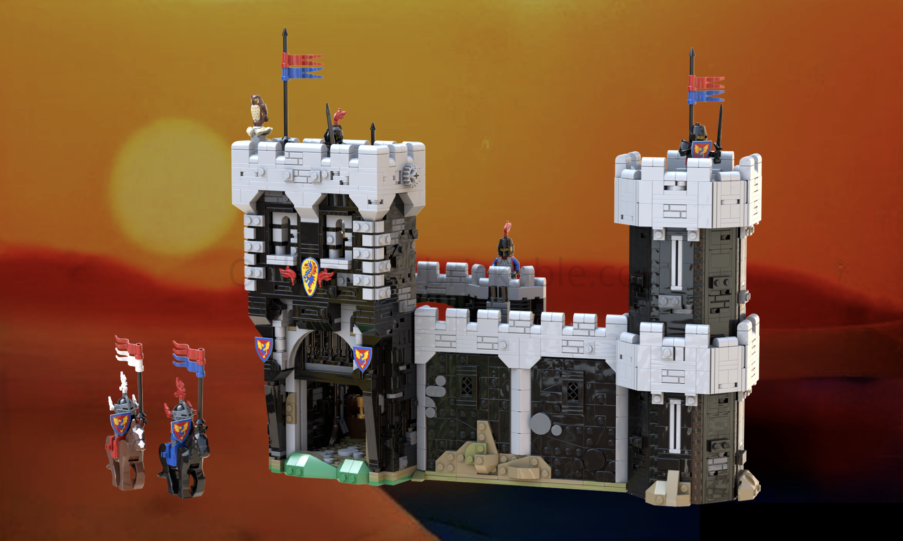 The Black Knight's Castle : Main entrance and defensive walls