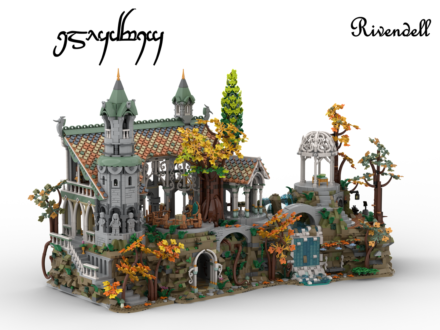 10316 Base for Rivendell with an Ancestral Hall