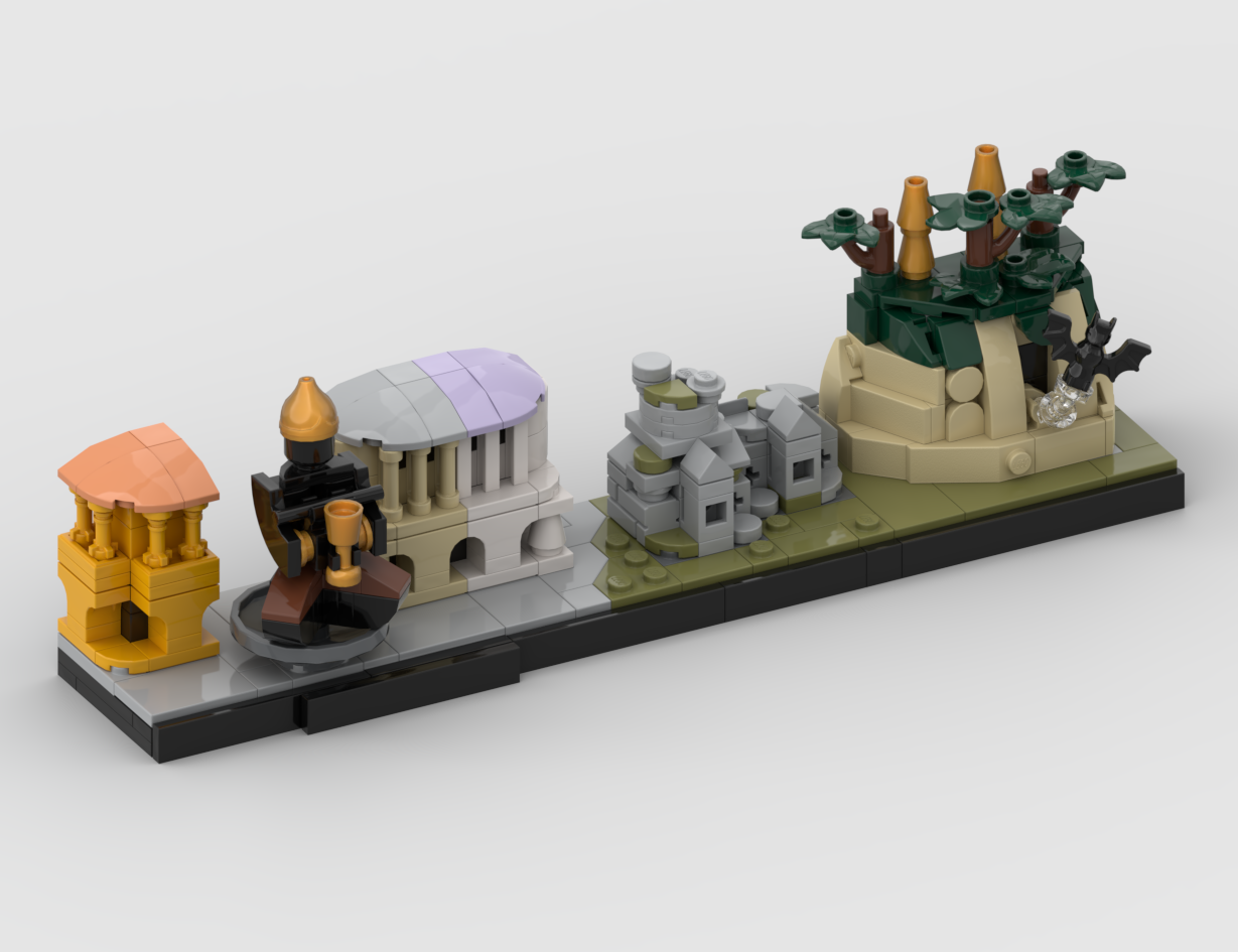 Battambang Architecture Style Diorama