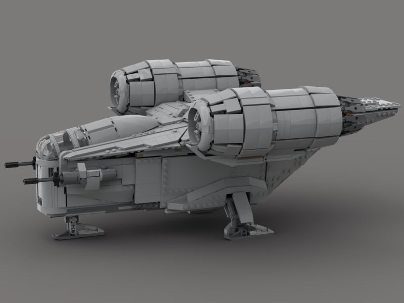 Enhanced The Razor Crest 75292 Mandalorian Starship