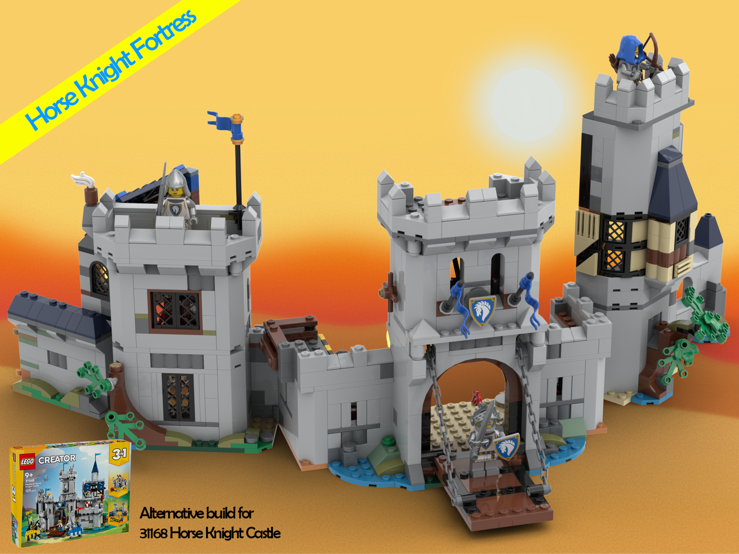 Horse Knight Fortress - Alternative build for 31168