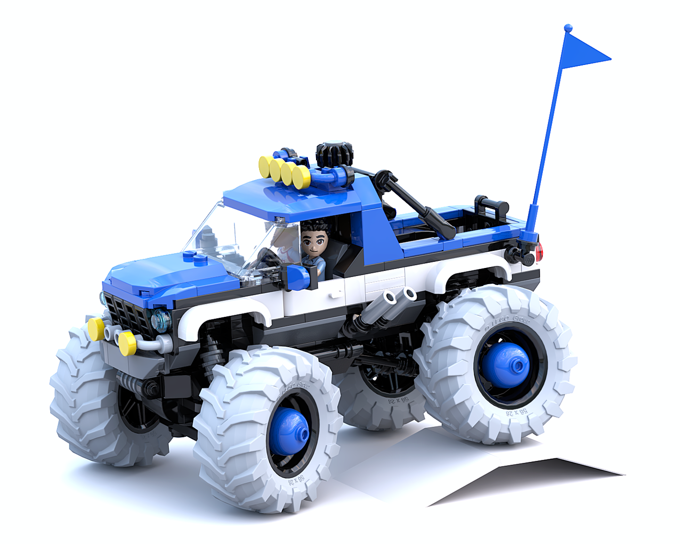 "SnowSquatch" Monster Truck - Playable