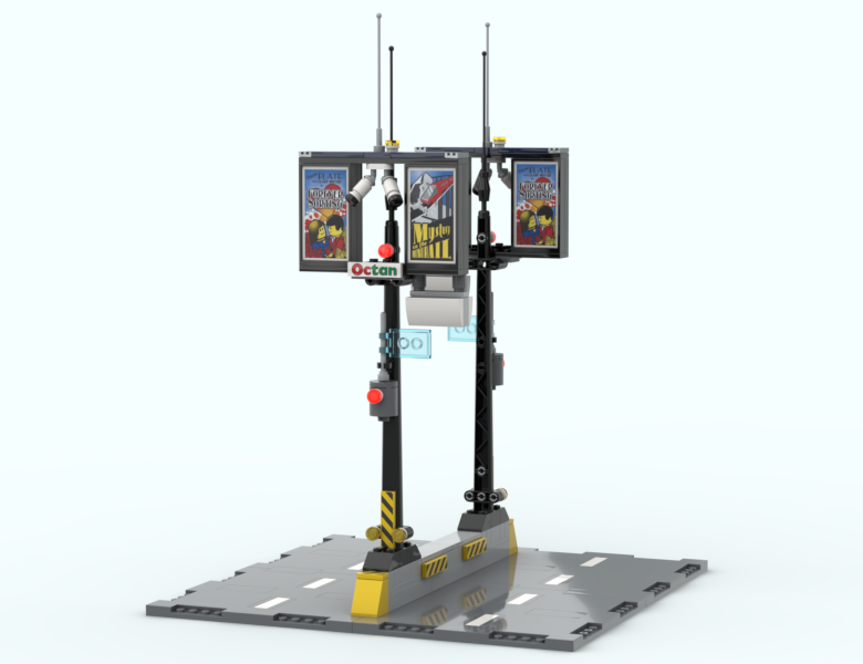 Cyberpunk Billboard Median