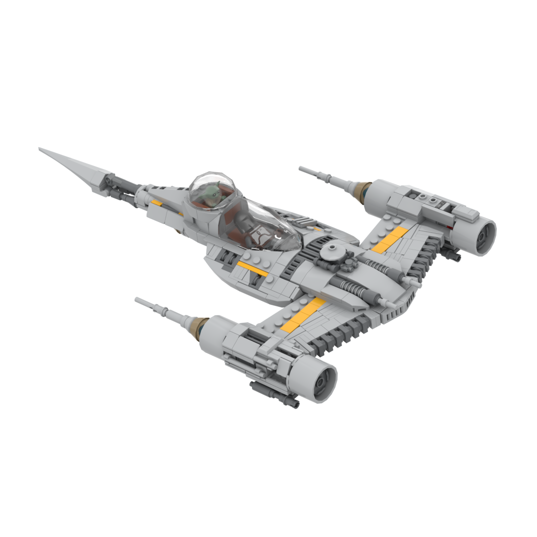 Mando's N1 starfighter mandalorian grey