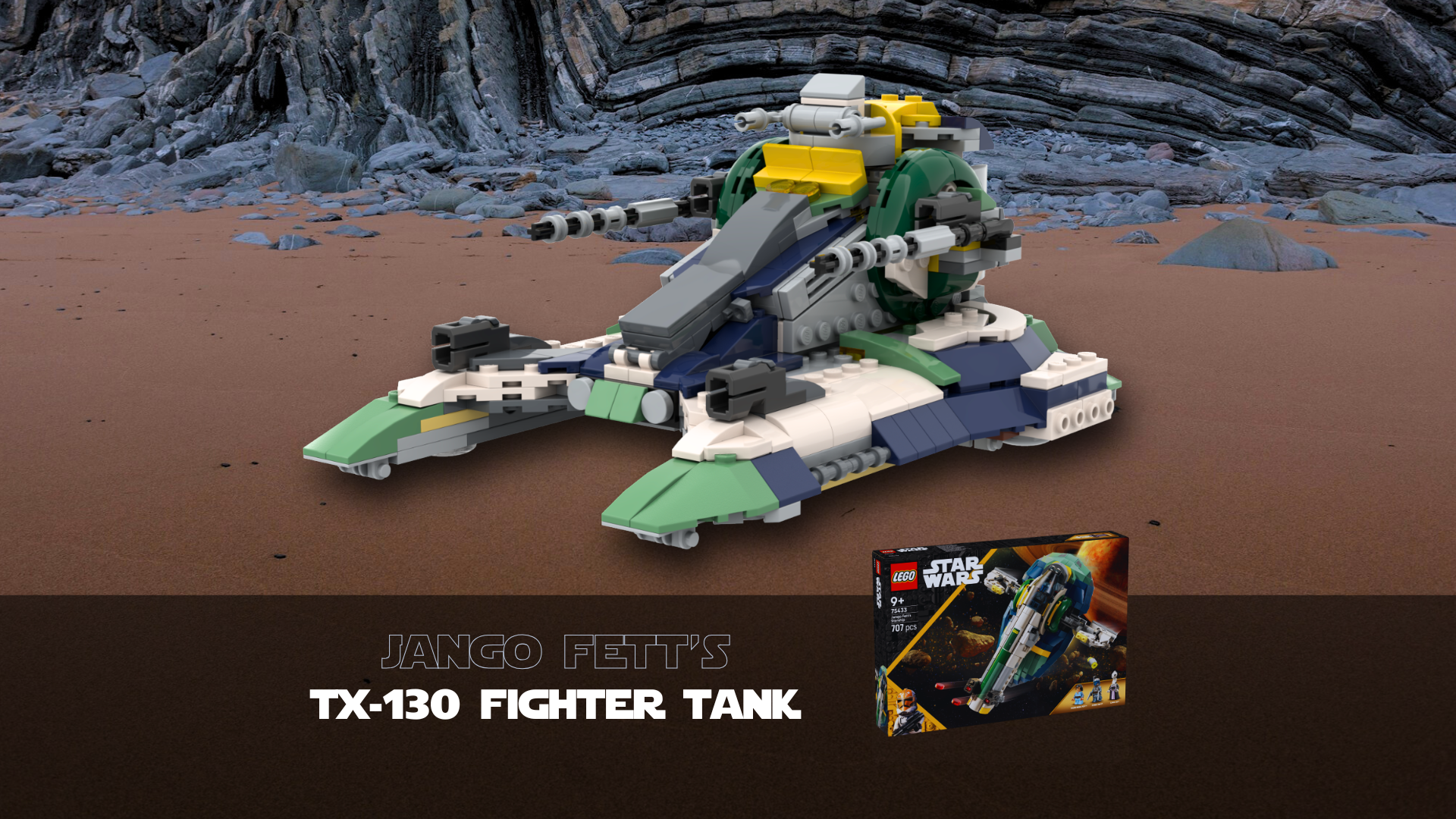 Jango's TX-130 Saber-class Fighter Tank - 75433 alternative alternate build