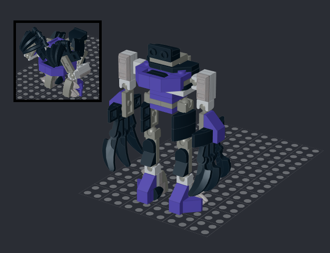 Monster Transformer from LEGO Marvel set 76204: Black Panther Mech armor