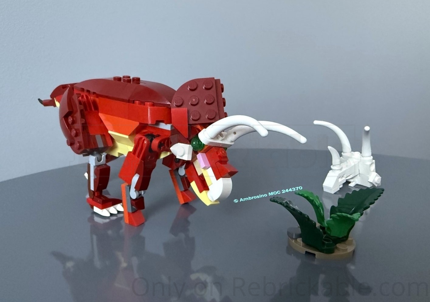 31379 Triceratops horridus (accurate, minifig scale) alternate build