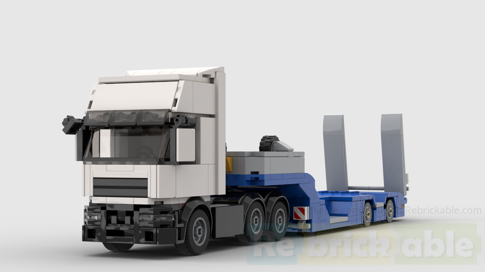Trailer with wheel recesses