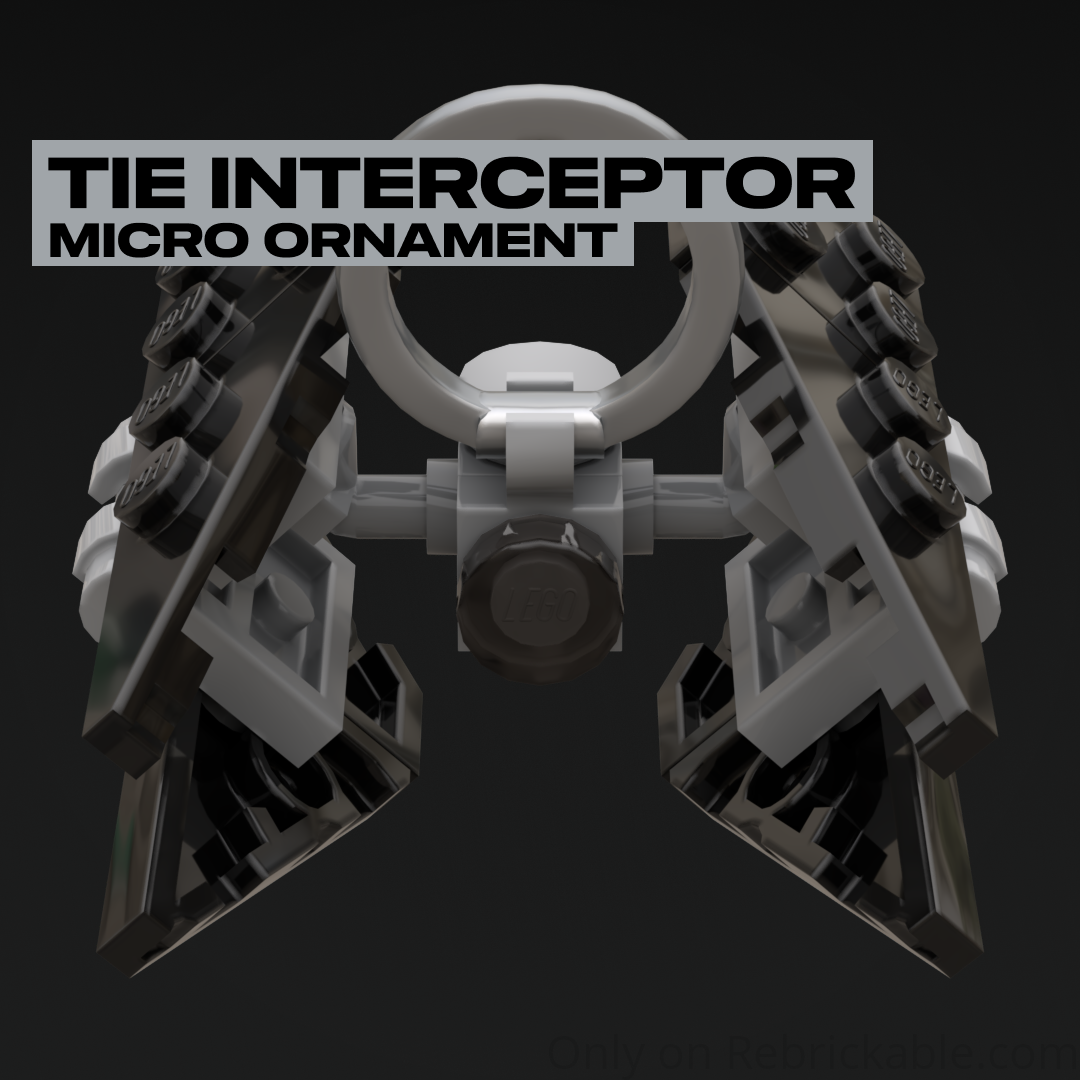 TIE Interceptor Micro Ornament