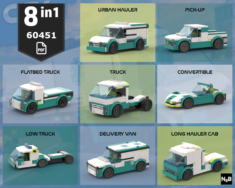 Lego 60451 Builder's Pack 8 in 1