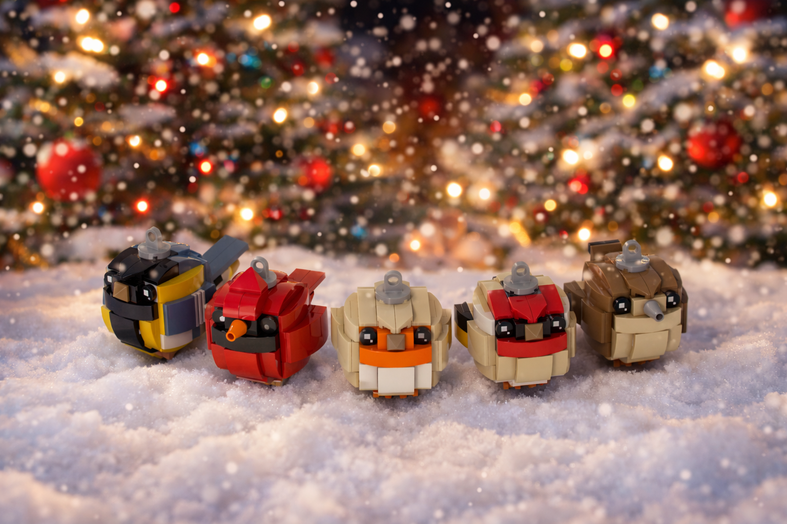 Merry BirdsMas - Birds Baubles for the Christmas tree